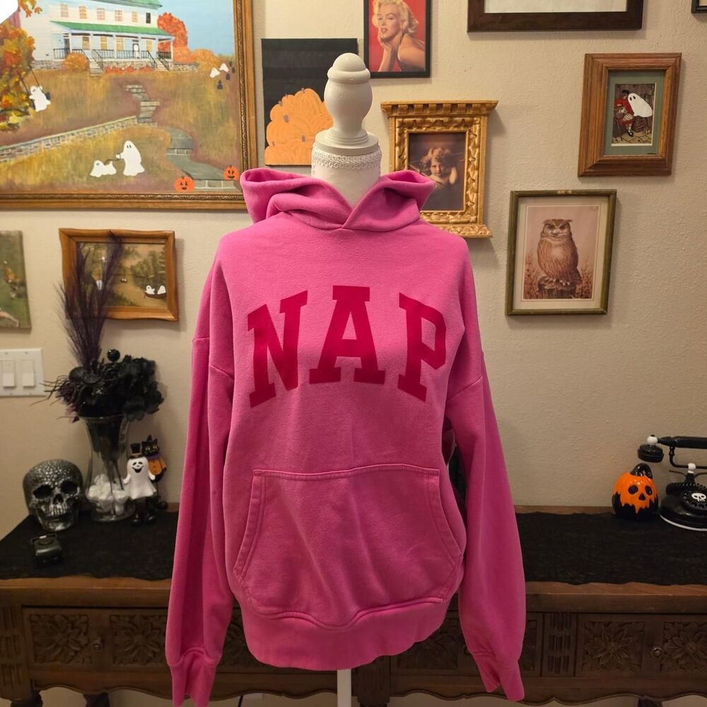 Vintagesoft GAP 'Nap' Pink Hoodie